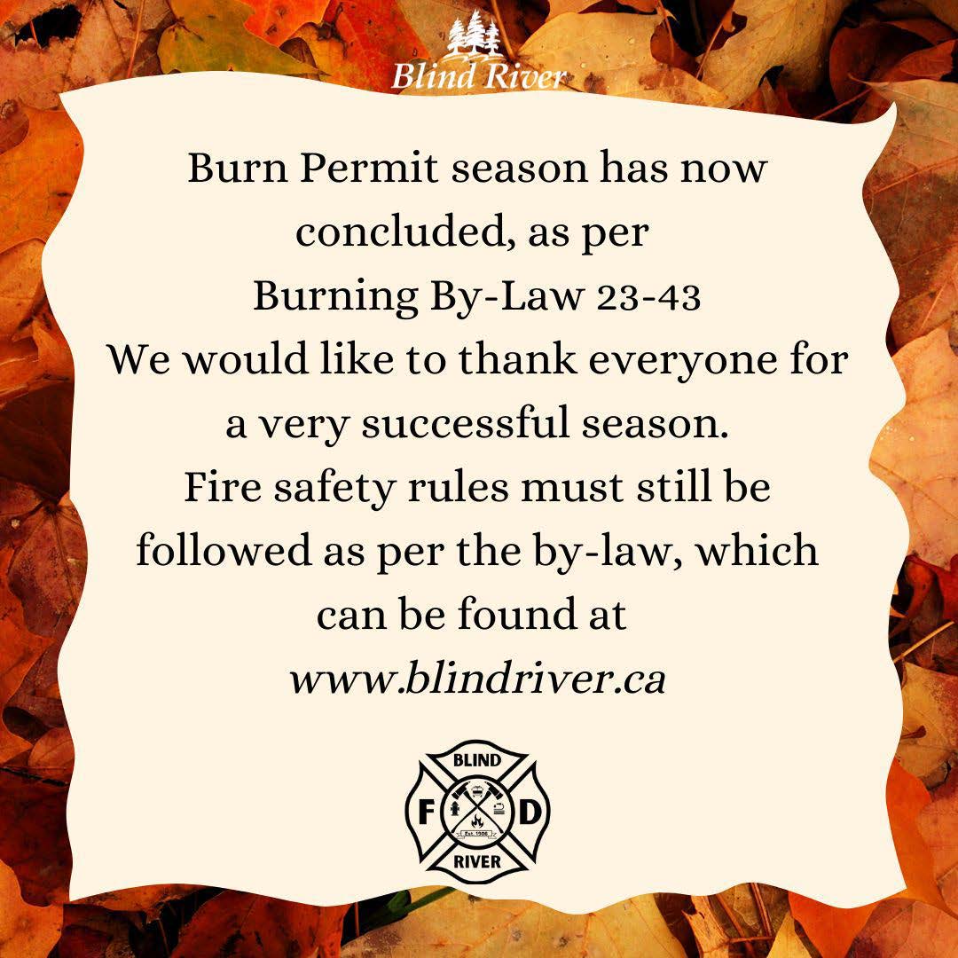 End of Burn Permit Season poster